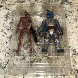 Star Wars 3.75" Mission Series MS03 Jango Fett Battle‎ Droid Loose Complete C2